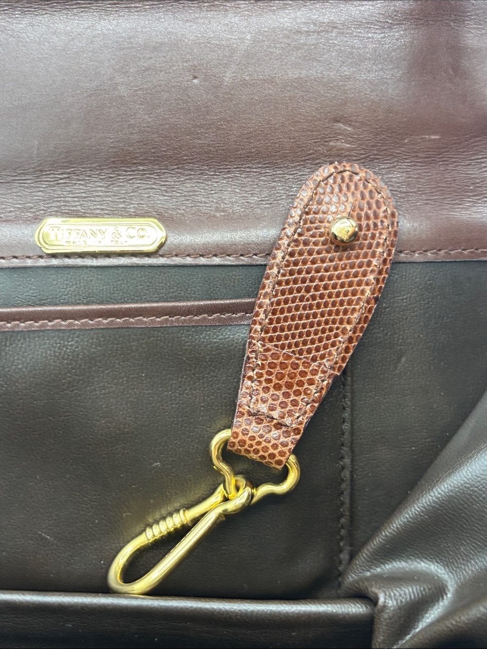 Tiffany & Co. Top-Handle Bag - Brown - Pocket Mirror and Keychain Included - Picture 7 of 15